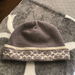 Gray coach beanie